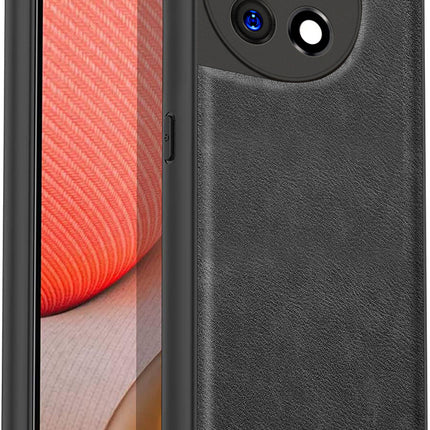 Kapa Tux Back Case for OnePlus 11R | Slim Leather Shockproof Camera Protection Back Cover (Black) - Mobizang