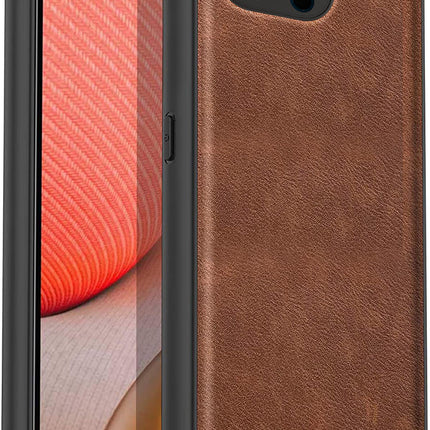 Kapa Tux Leather Back Cover for Apple iPhone 15 Pro | Slim Shockproof Camera Protection Bumper Case (Brown)