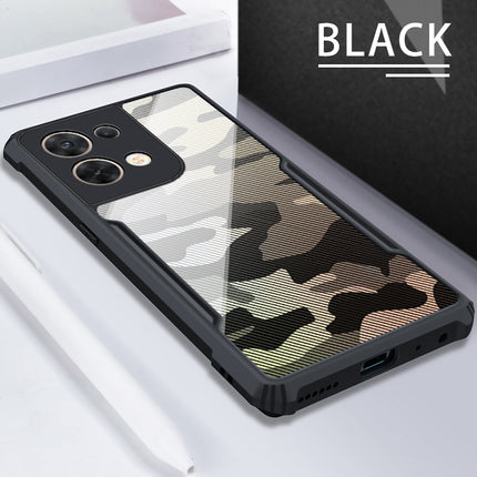 Kapa Beetle Camouflage for Oppo Reno 8 Pro (5G) Back Case, [Military Grade Protection] Shock Proof Slim Hybrid Bumper Cover (Black)