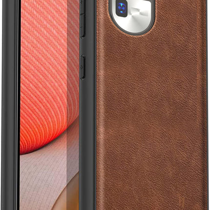 Kapa Tux Leather Back Cover for Oppo Reno 10 Pro Plus | Slim Shockproof Camera Protection Bumper Case (Brown)
