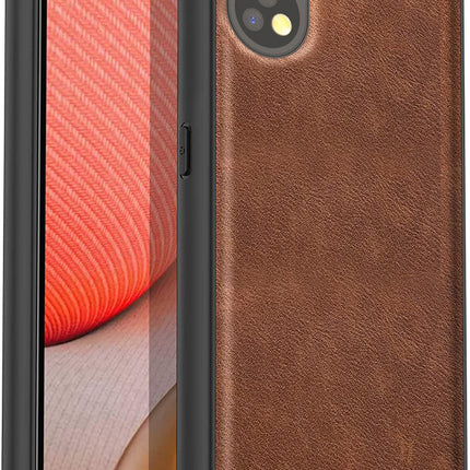 Kapa Tux Back Case for Oppo Reno 8T (5G) | Slim Leather Shockproof Camera Protection Back Cover (Brown)