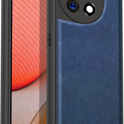 Kapa Tux Back Case for OnePlus 11R | Slim Leather Shockproof Camera Protection Back Cover (Blue)