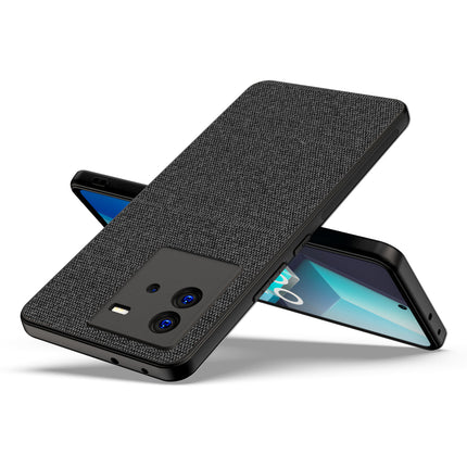 Kapa Soft Full Fabric Protective Back Case Cover for Vivo IQOO Neo 6 (5G) (Black)