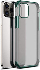 Shield Frosted Acrylic Back Shock Proof Case Cover for Apple iPhone 12 (6.1) / iPhone 12 Pro (6.1) (Green) - Mobizang