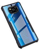 Beetle for Poco X3 Back Case, [Military Grade Protection] Shock Proof Slim Hybrid Bumper Cover (Black) - Mobizang