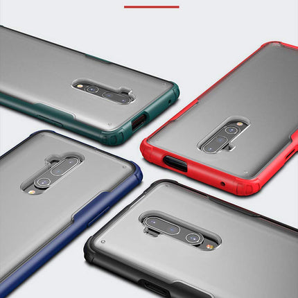 Kapa Shield Frosted Acrylic Back Shock Proof Case Cover for OnePlus 7T Pro  (Green)