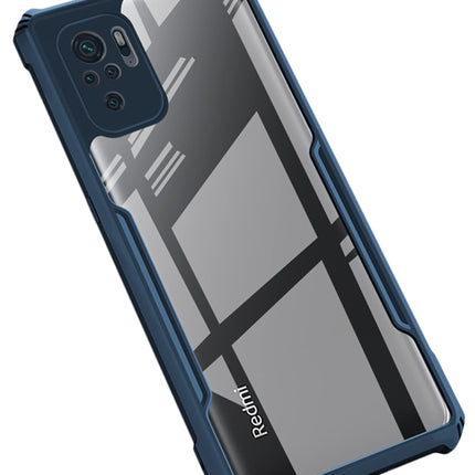 Beetle for Redmi Note 10 / Note 10S Back Case, [Military Grade Protection] Shock Proof Slim Hybrid Bumper Back Cover (Blue) - Mobizang