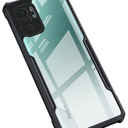 Beetle for Redmi Note 10 / Note 10S Back Case, [Military Grade Protection] Shock Proof Slim Hybrid Bumper Back Cover (Black) - Mobizang
