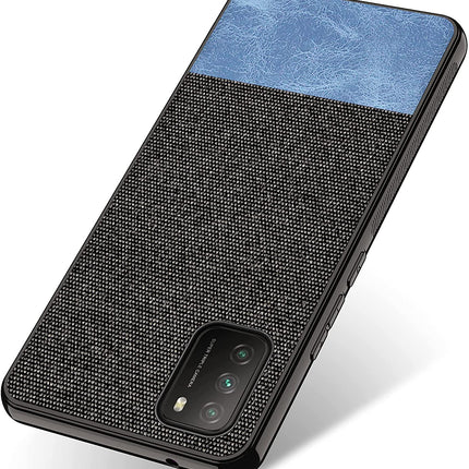 Soft Full Fabric Protective Back Case Cover for Poco M3 (Black) - Mobizang